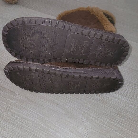 MUK LUKS ESSENTIALS‎ NEW Brown Shearling Lined Comfort Cozy Athleisure Boots 8 - Picture 7 of 7
